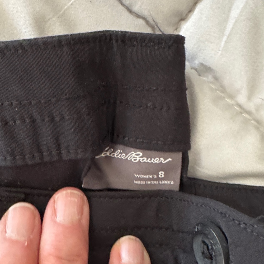 Eddie Bauer Women's Black Stretch Waist Pants